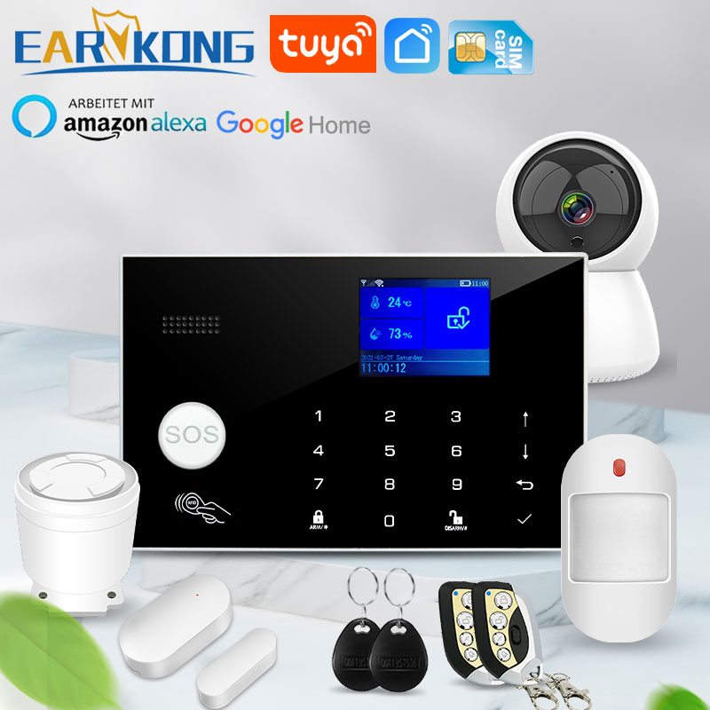 Home Security Zones - Wifi GSM Alarm System 433MHz Home