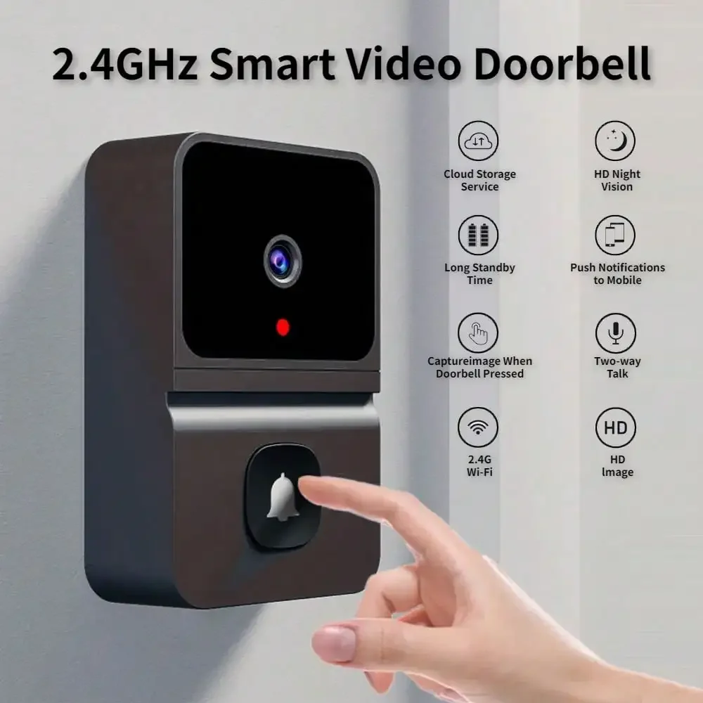 Home Security Technician - Wireless Doorbell WiFi Outdoor 480P Camera