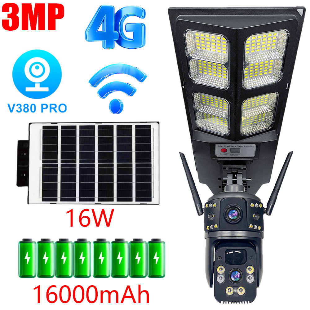 Home Security Technician - 3MP 4G Dual Lens Camera Security