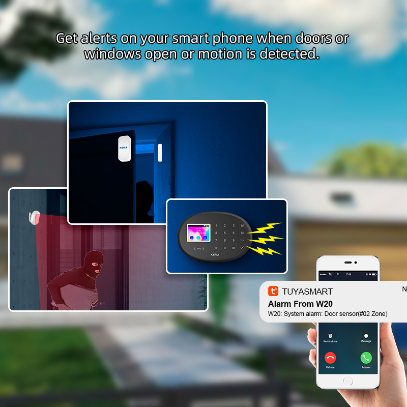 KERUI WiFi + 4G/2G Home Securi – Home Security Zones recenzja i cena