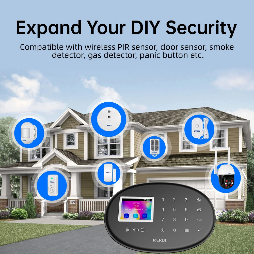 KERUI WiFi + 4G/2G Home Securi – Home Security Zones recenzja i cena