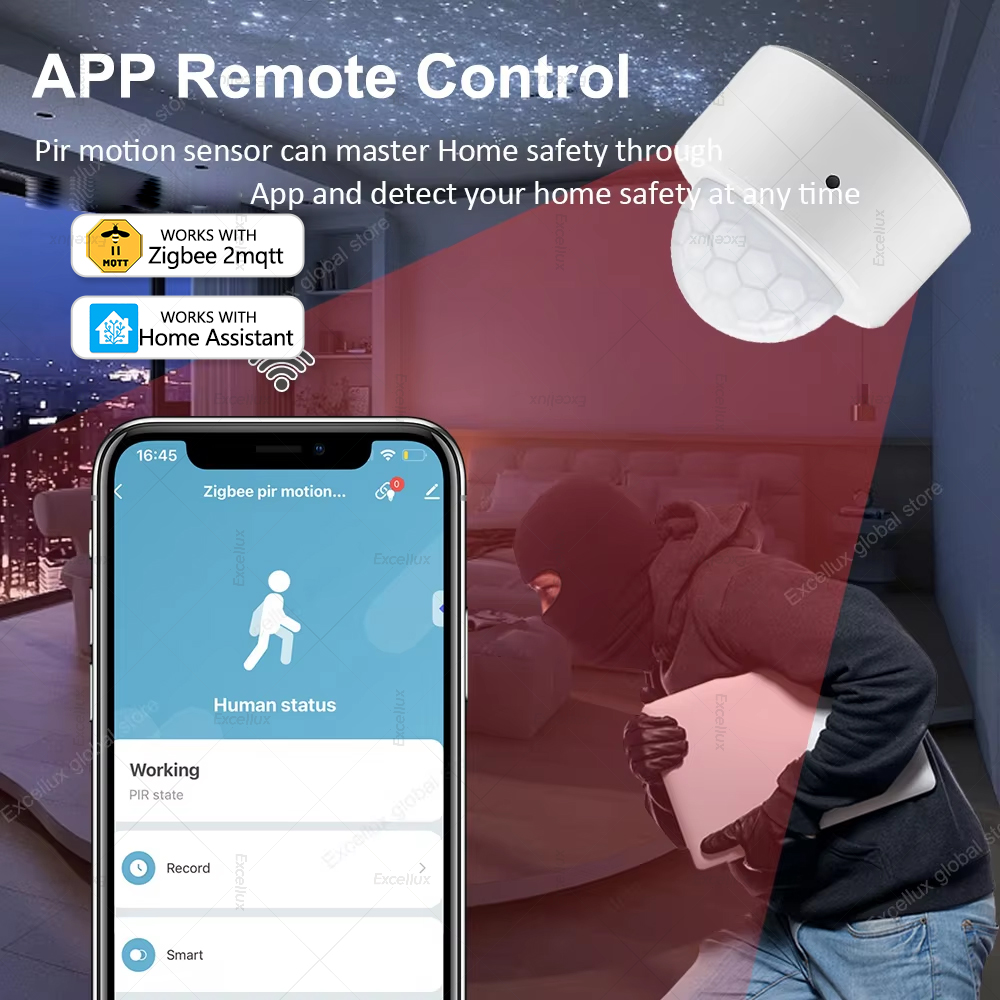 ZigBee PIR Motion Sensor Mini  – Home Security Alarm recenzja i cena