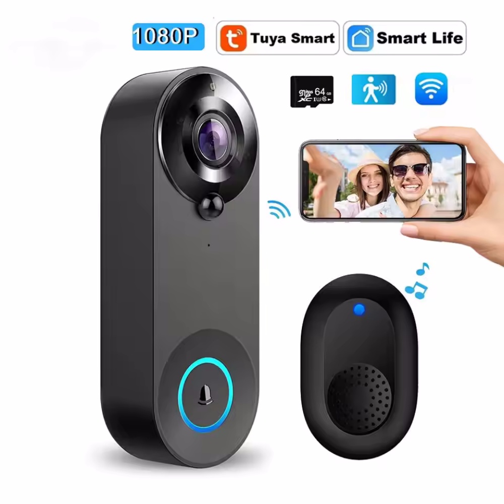 Tuya 1080P Wireless WIFI Doorb – Home Security Technician recenzja i cena