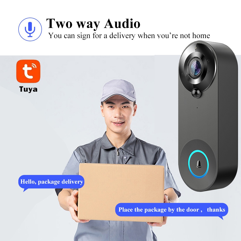 Tuya 1080P Wireless WIFI Doorb – Home Security Technician recenzja i cena