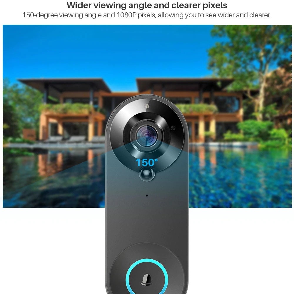 Tuya 1080P Wireless WIFI Doorb – Home Security Technician recenzja i cena