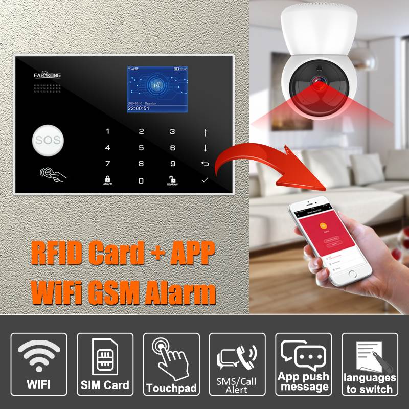 Wifi GSM Alarm System 433MHz H – Home Security Zones recenzja i cena