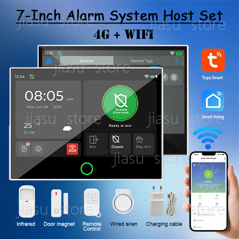 7 Inch Wired Smart Security Al – Home Security Using Gsm recenzja i cena