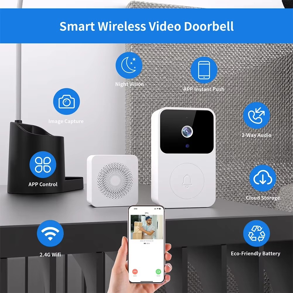 Smart Wireless Doorbell Camera – Home Security Ring Camera recenzja i cena