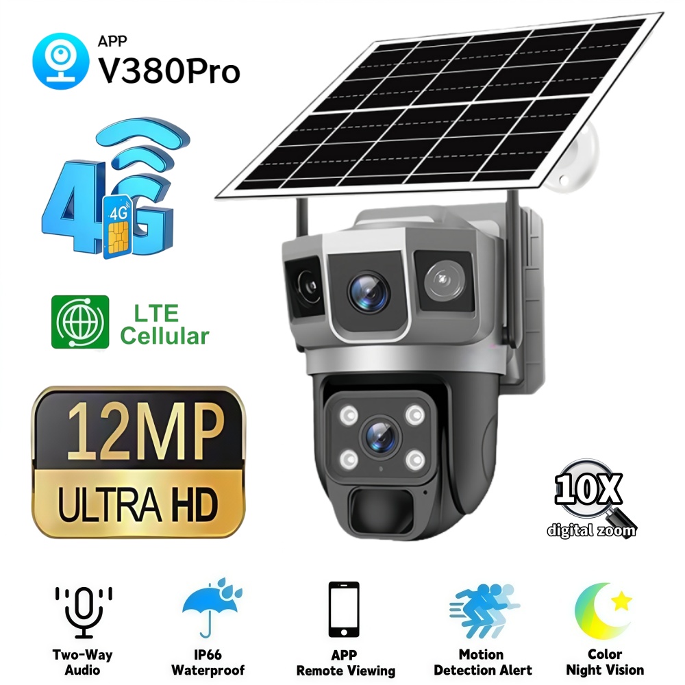 4G Camera Outdoor Solar Survei – Home Security Technician recenzja i cena