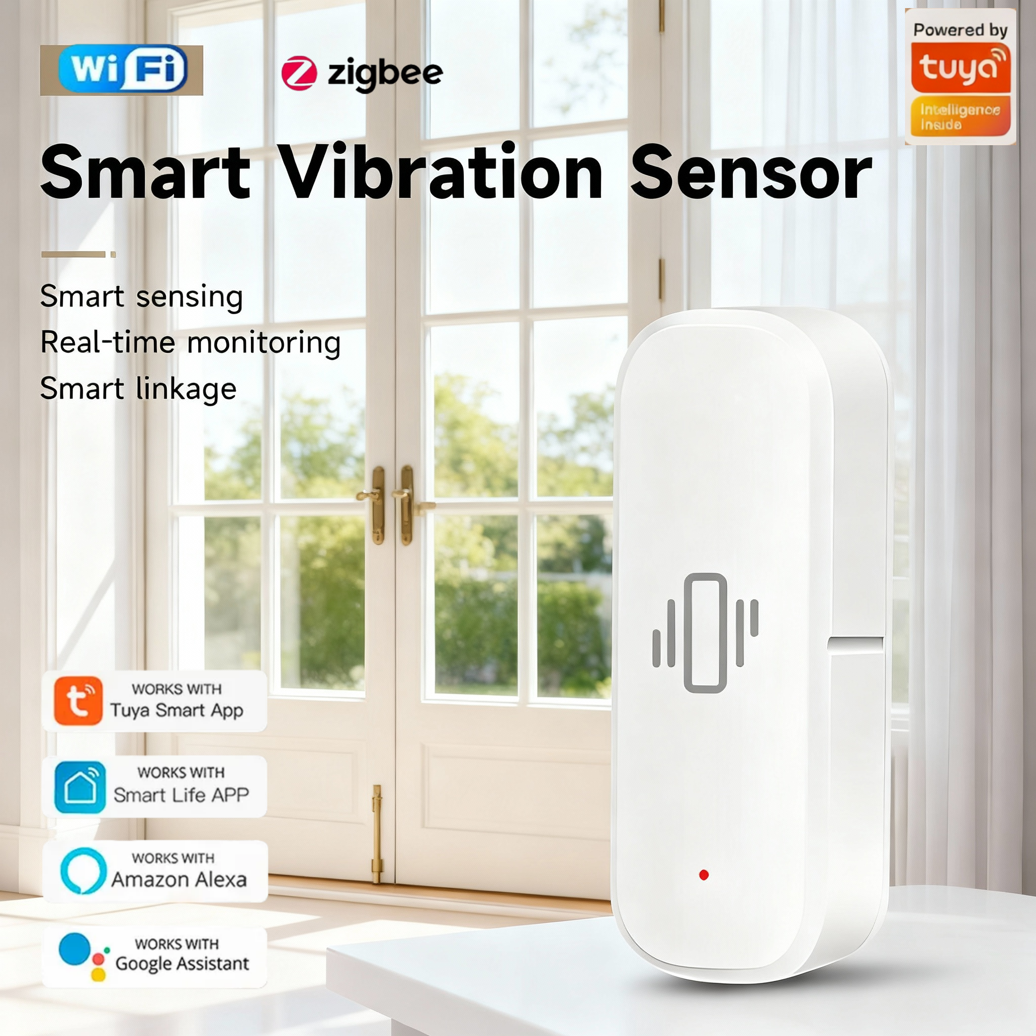 WiFi/Zigbee Smart Vibration Se – Home Security Alarm recenzja i cena