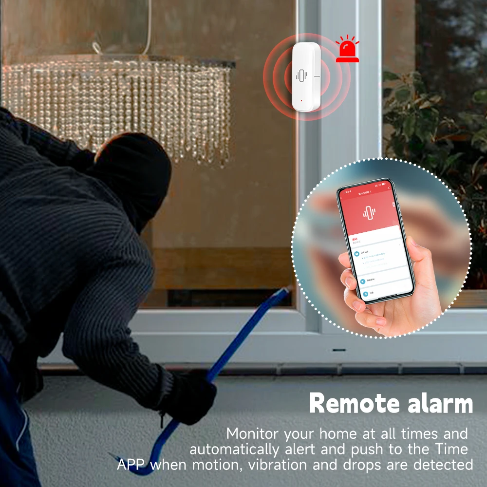 WiFi/Zigbee Smart Vibration Se – Home Security Alarm recenzja i cena
