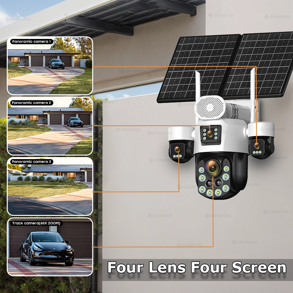 4 Lens Outdoor 360° Surveillan – Home Security Technician recenzja i cena
