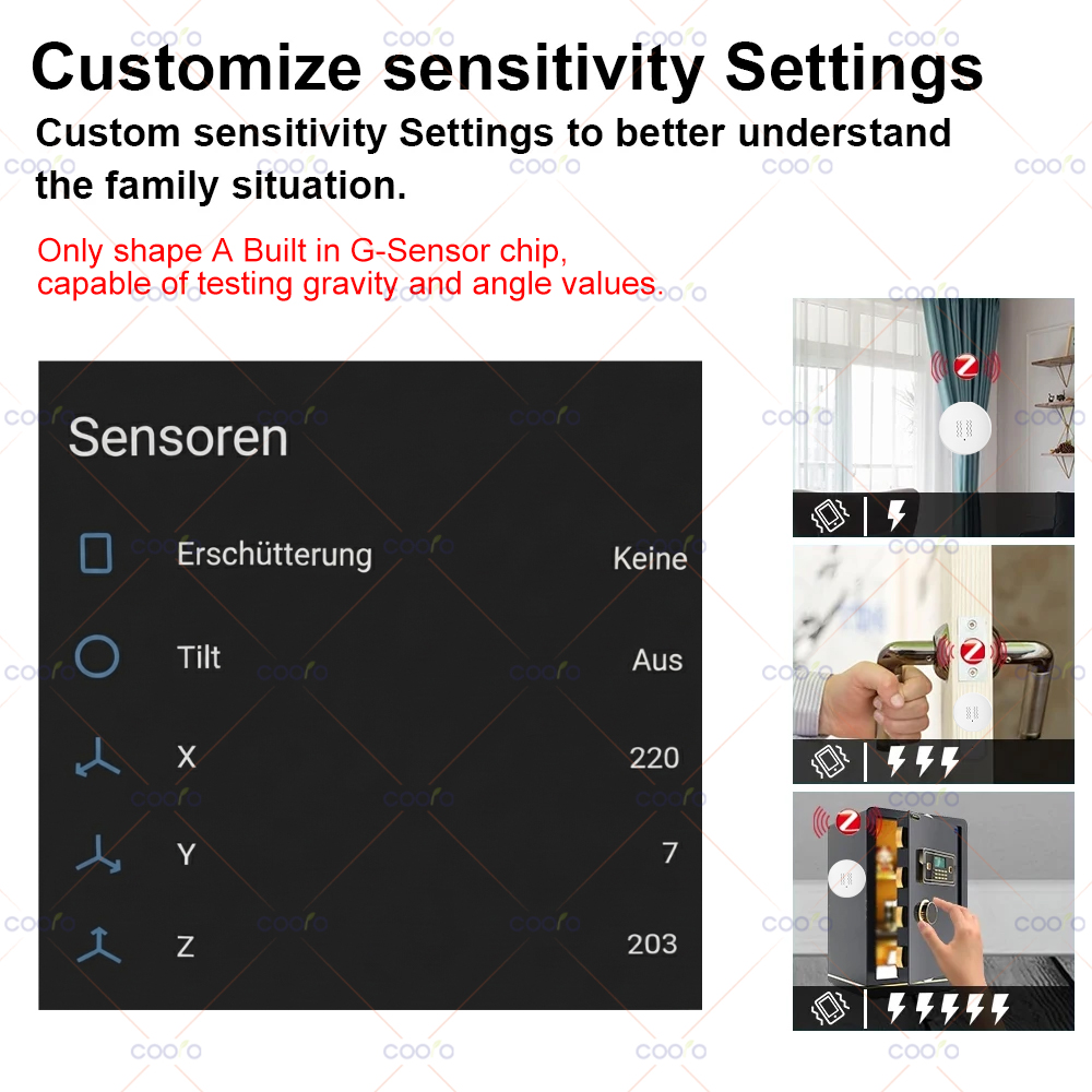 ZigBee 3.0 Vibration Sensor Re – Home Security Alarm recenzja i cena