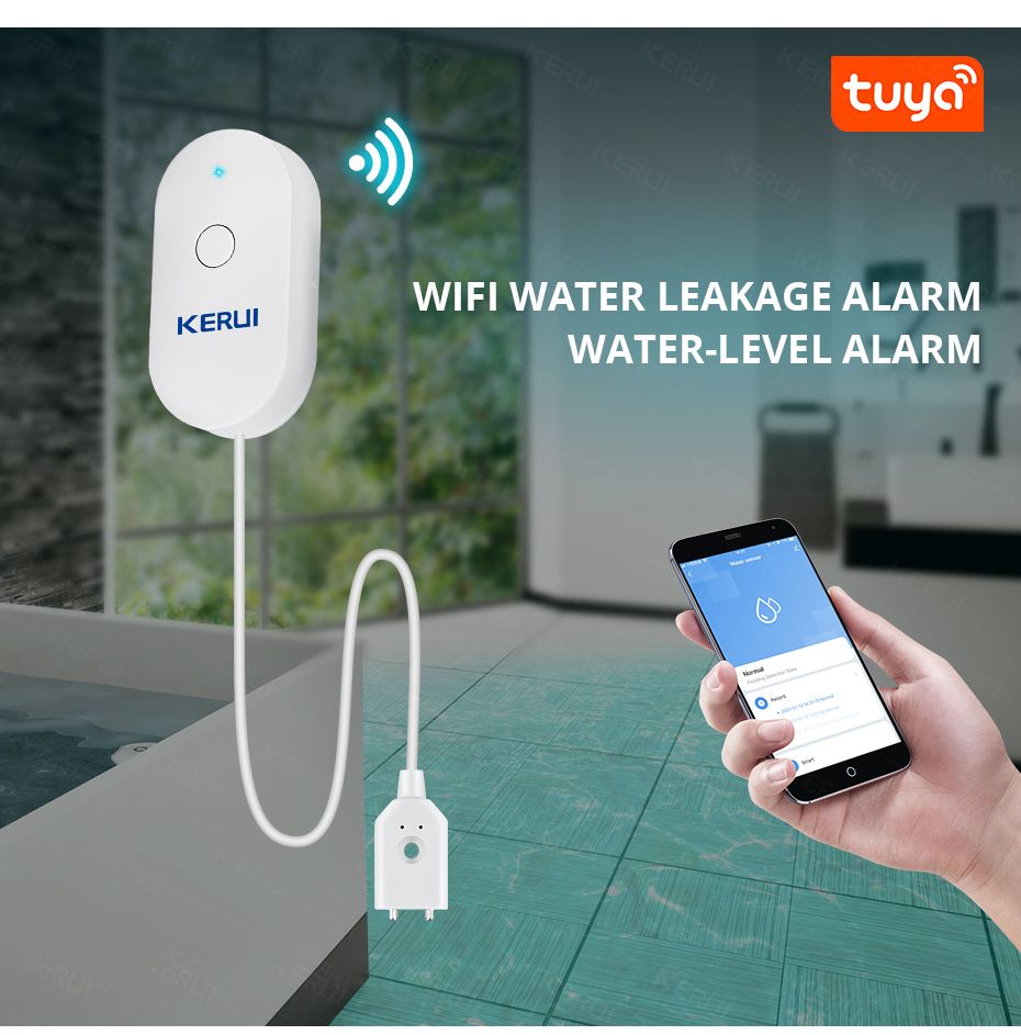 KERUI Smart  WiFi Water Sensor – Home Security Device recenzja i cena