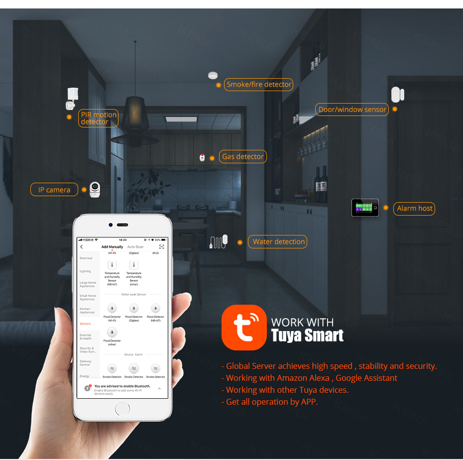 KERUI Smart  WiFi Water Sensor – Home Security Device recenzja i cena