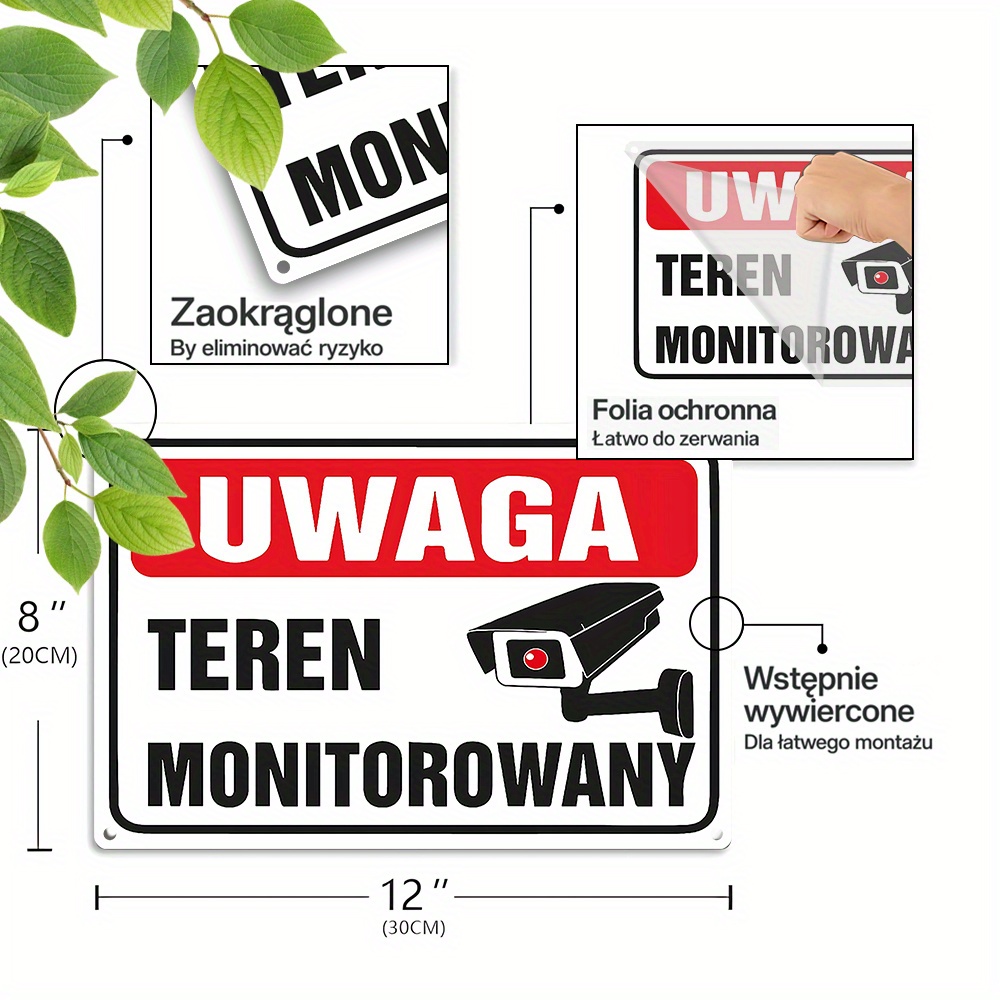 2D Flat,Vintage Metal Sign,Pol – Home Security Camera recenzja i cena