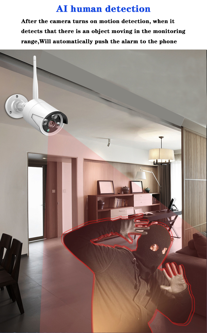 Wireless 4CH Nvr Kit 10' LCD S – Home Security Systems With Cameras recenzja i cena