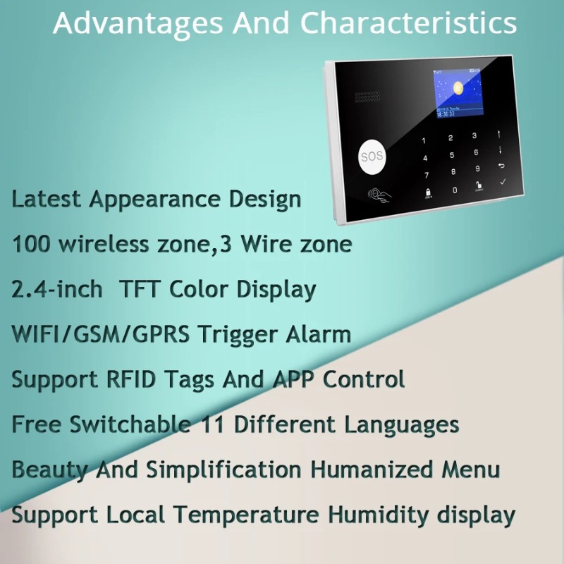 W7B Wireless Wired Alarm Syste – Home Security Zones recenzja i cena