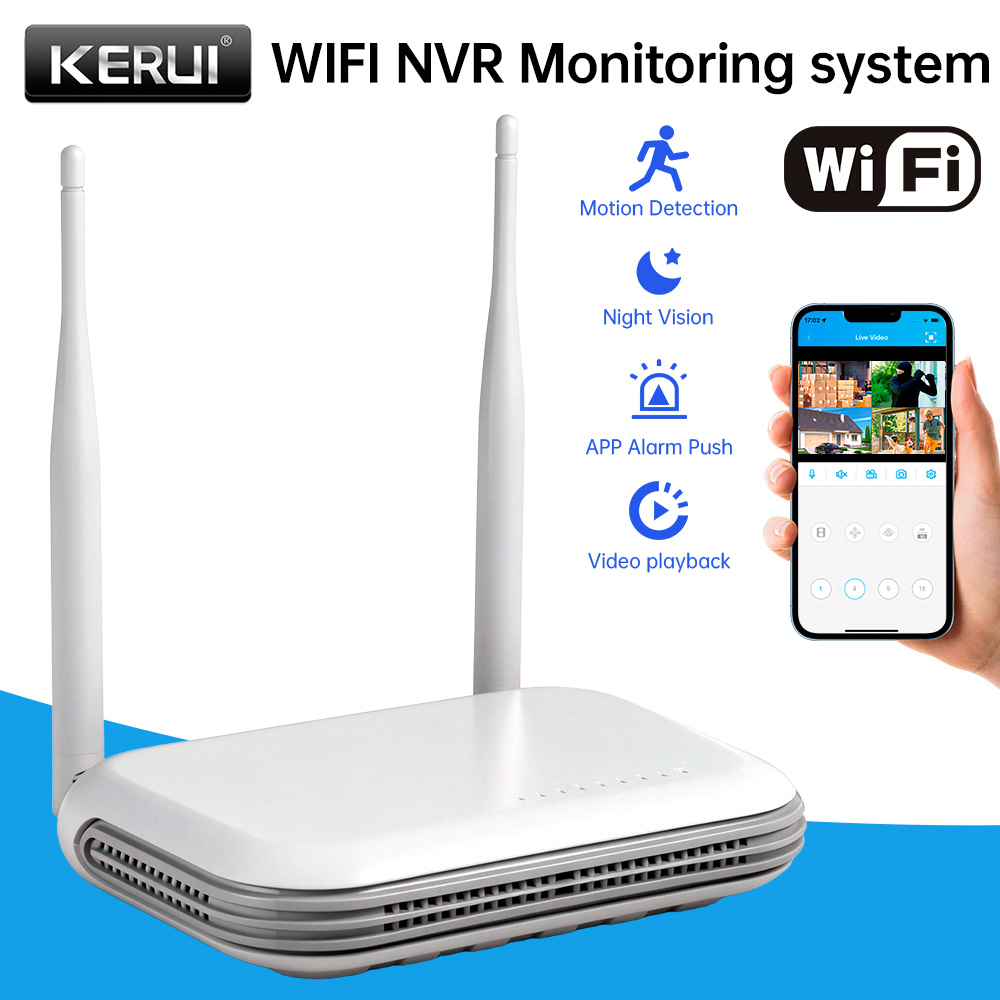 KERUI Mini Network WIFI 8CH NV – Home Security Systems With Cameras recenzja i cena