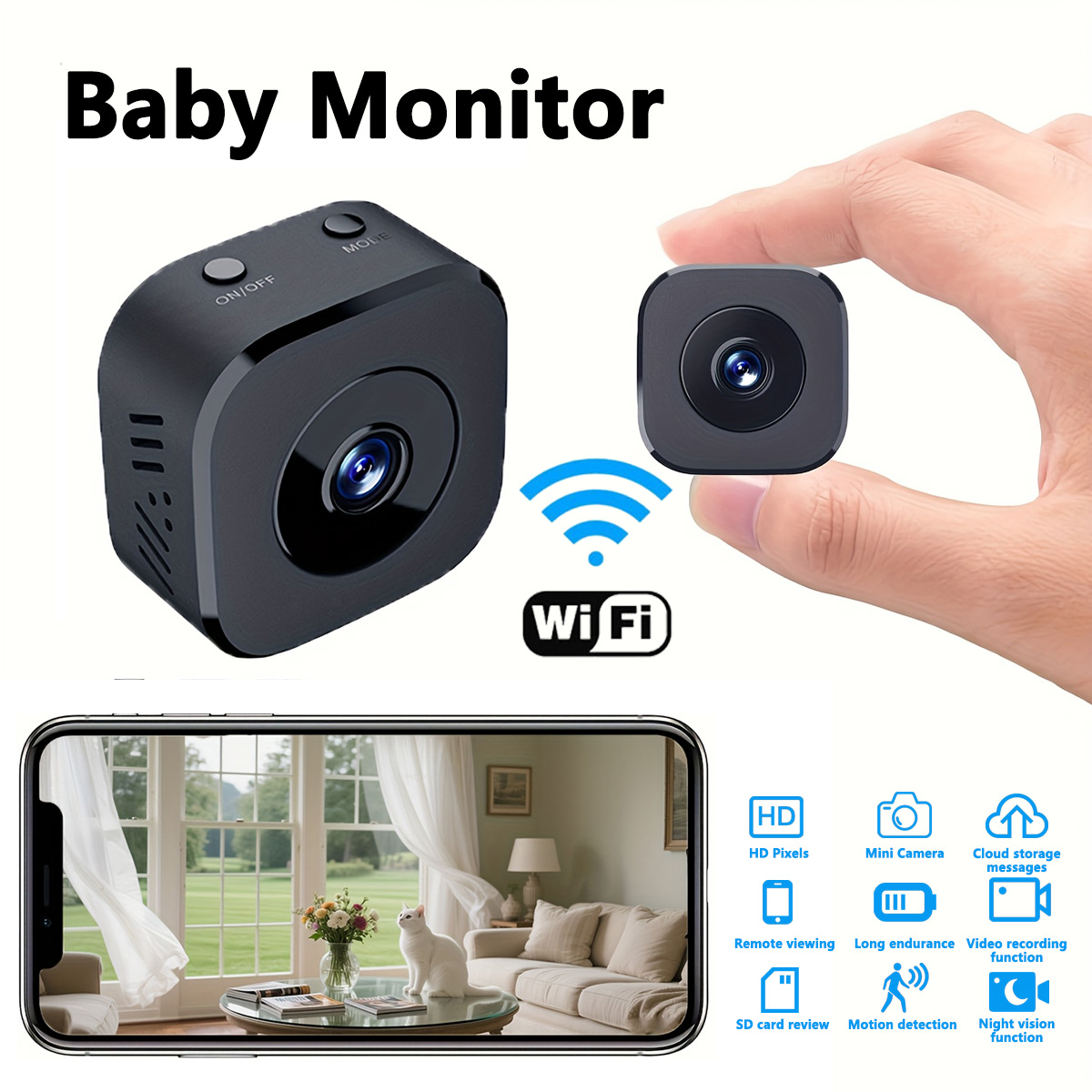 1080P HD Mini WiFi Camera Indo – Home Security Camera recenzja i cena