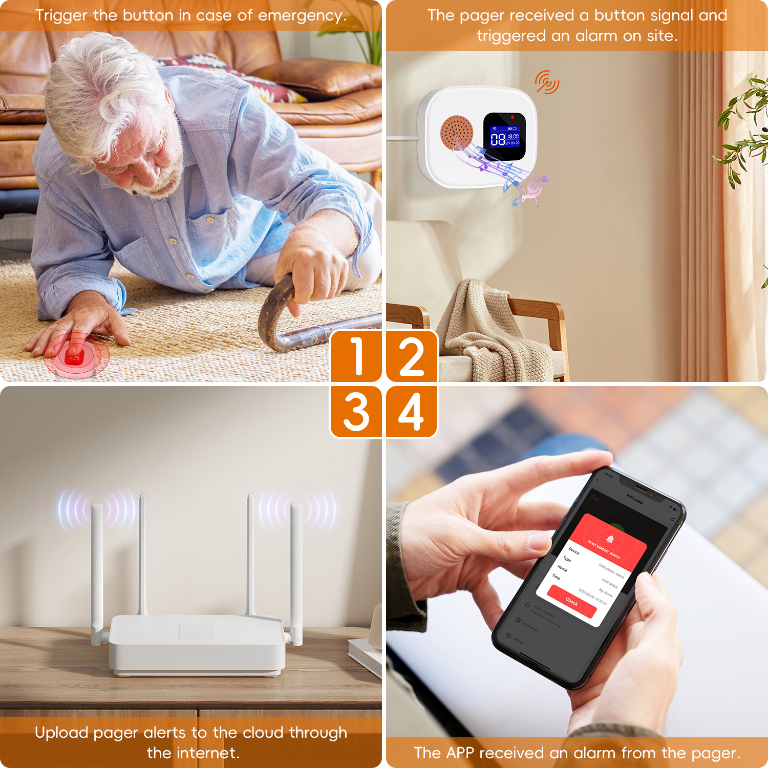 Emergency Call Button for Seni – Home Security Gadgets recenzja i cena