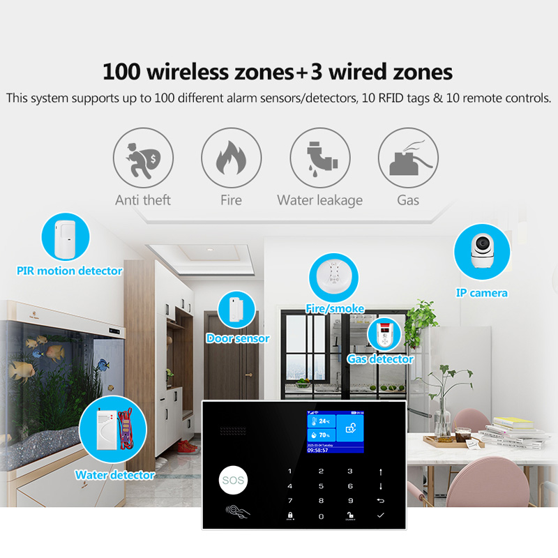 KERUI 4G Alarm System with Wir – Home Security Zones recenzja i cena