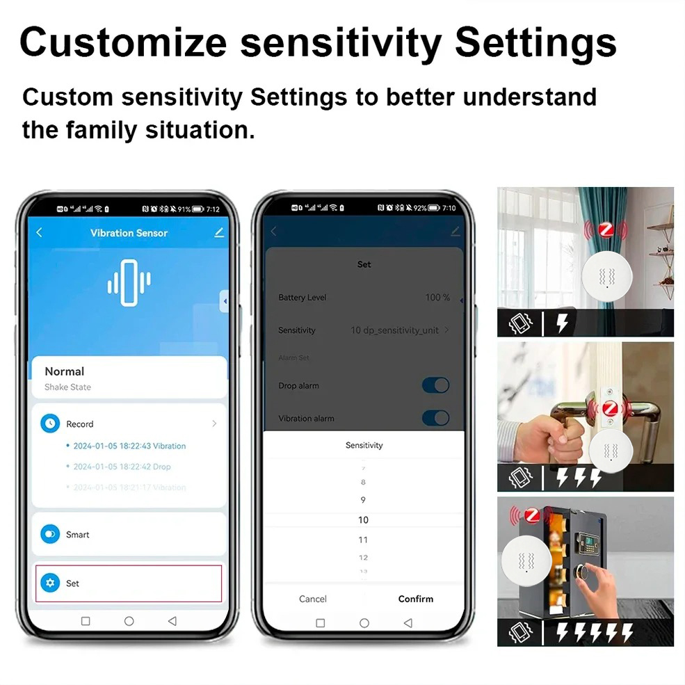 Tuya Zigbee Smart Vibration Se – Home Security Alarm recenzja i cena
