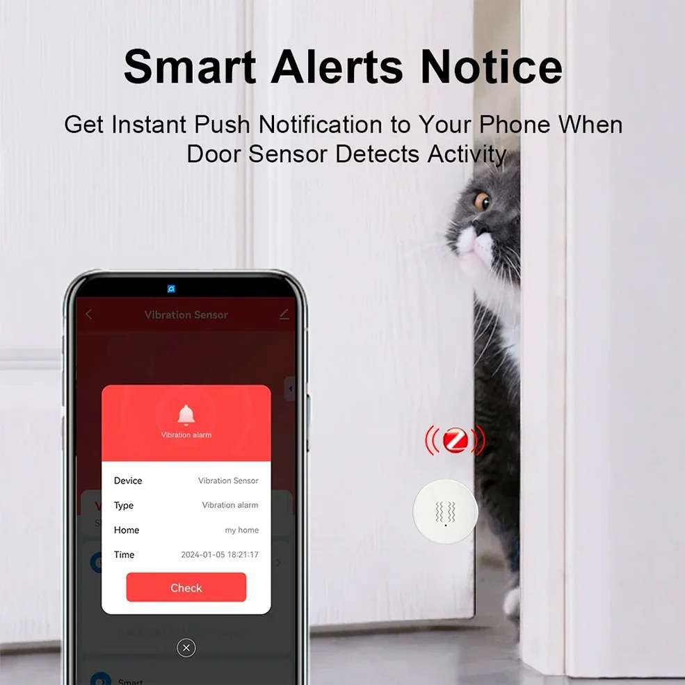 Tuya Zigbee Smart Vibration Se – Home Security Alarm recenzja i cena