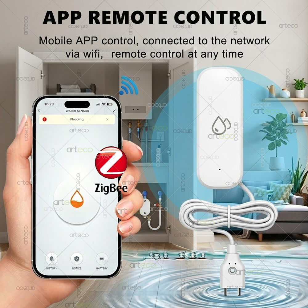 Zigbee Water Leak Detector Sma – Home Security Gadgets recenzja i cena
