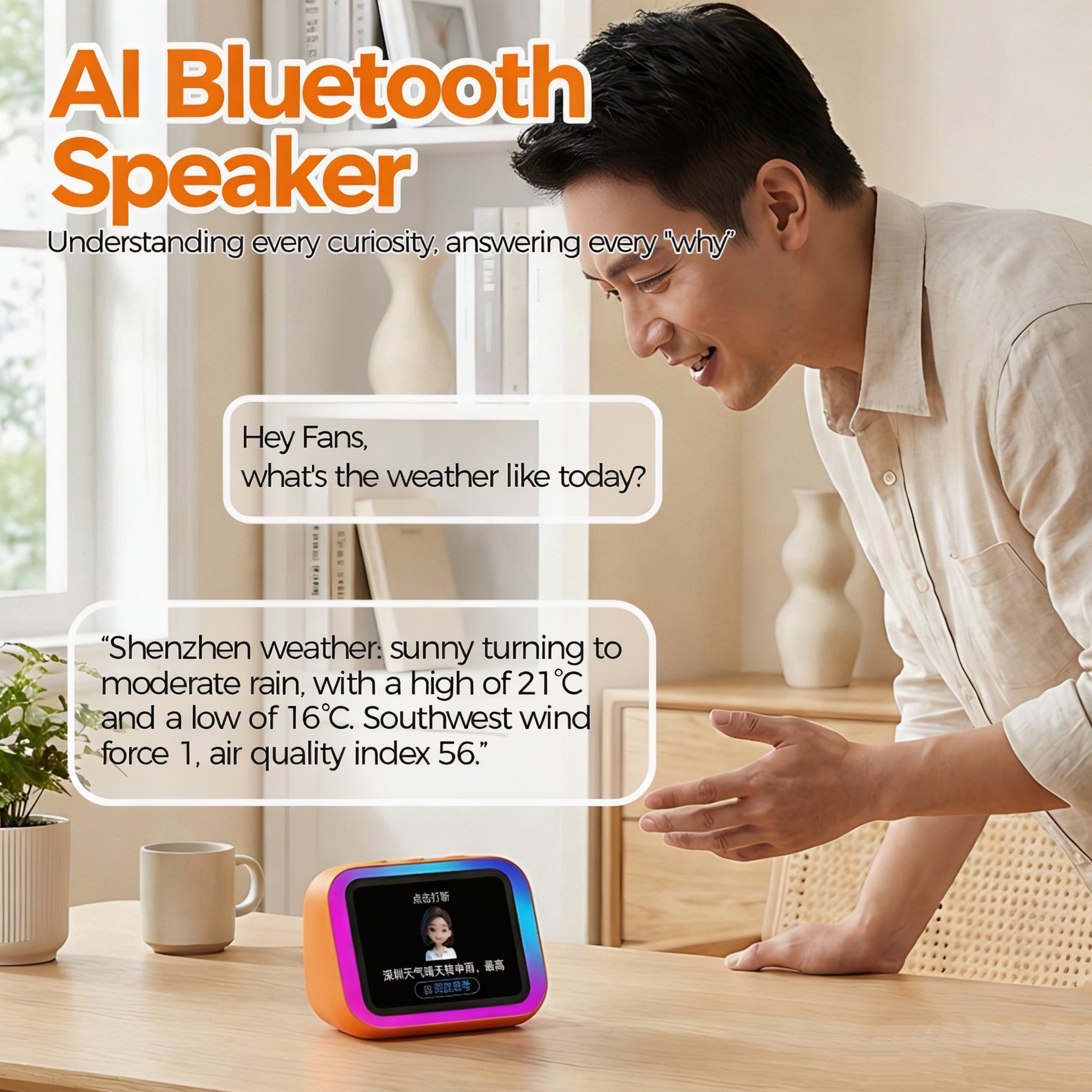 AI Bluetooth Speaker 5.4 AI vo – Home Security Gadgets recenzja i cena
