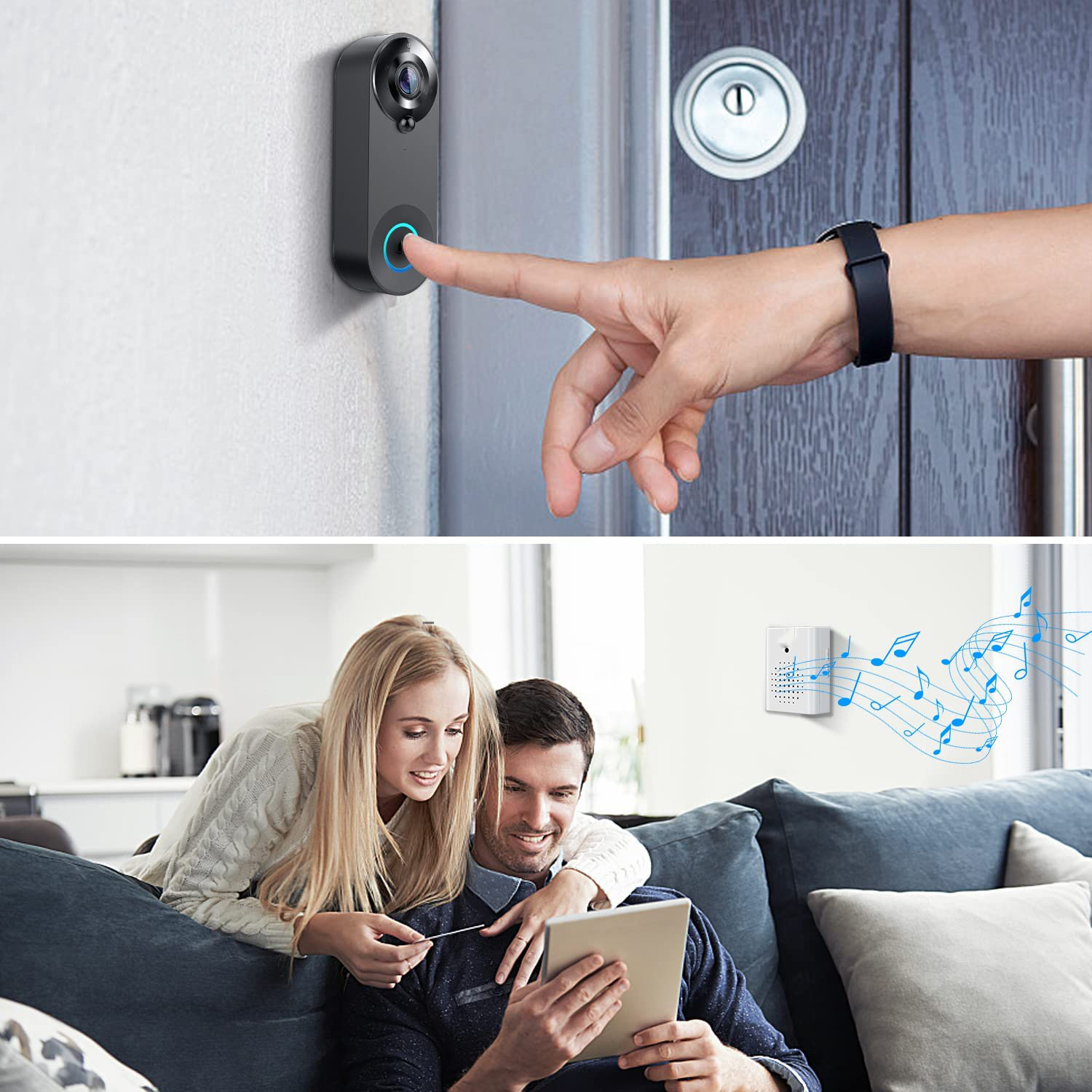 5G 2.4G WiFi Video Doorbell 10 – Home Security Technician recenzja i cena