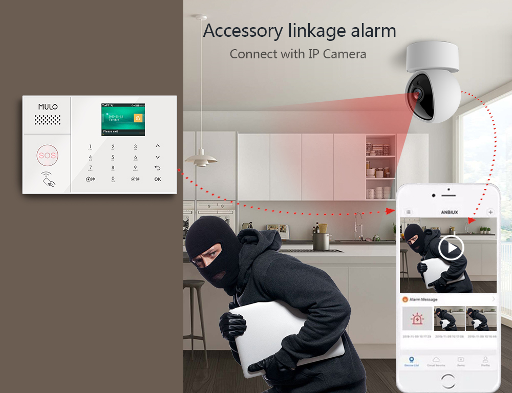 Best SalesTUYA Wireless Alarm  – Home Security Using Gsm recenzja i cena