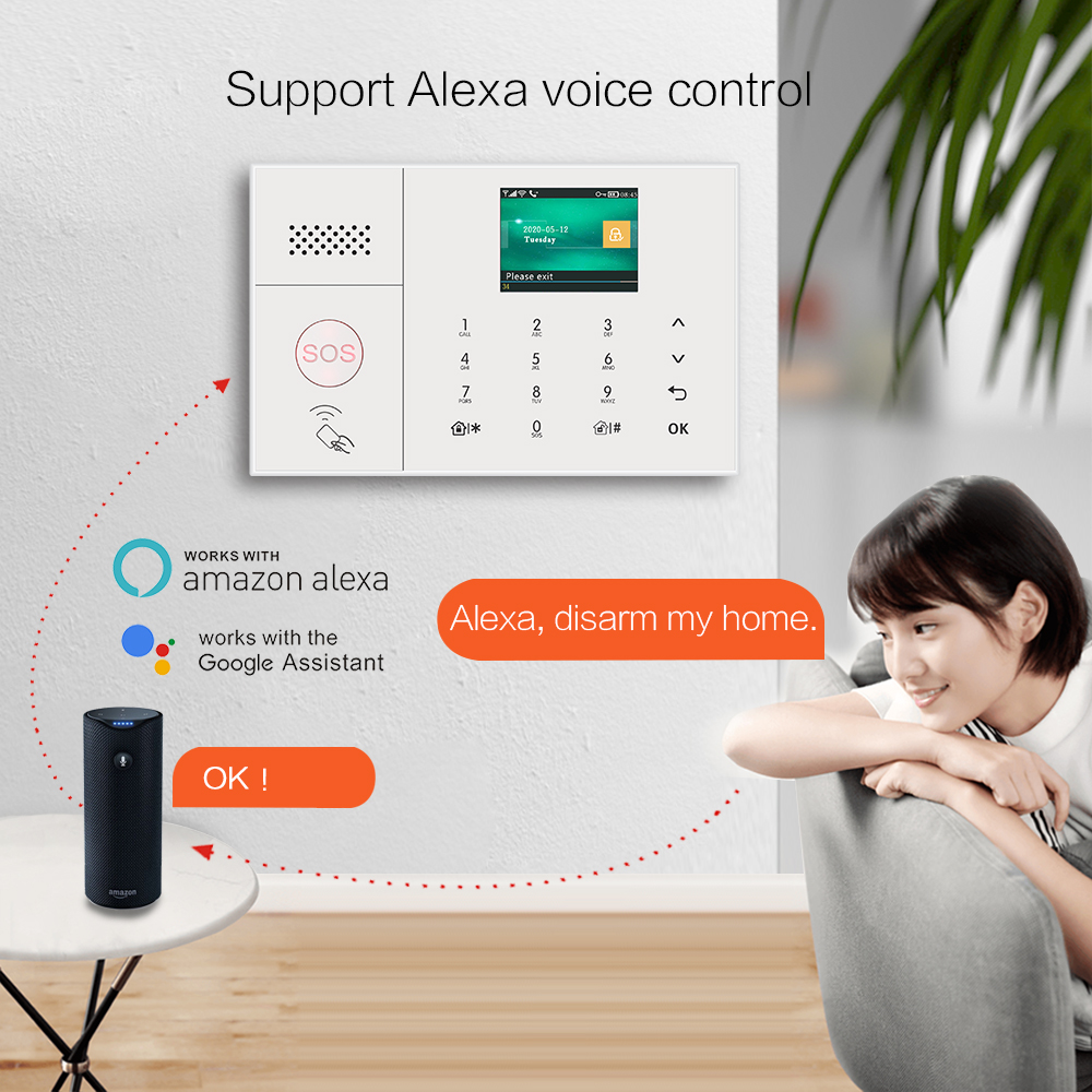 Best SalesTUYA Wireless Alarm  – Home Security Using Gsm recenzja i cena