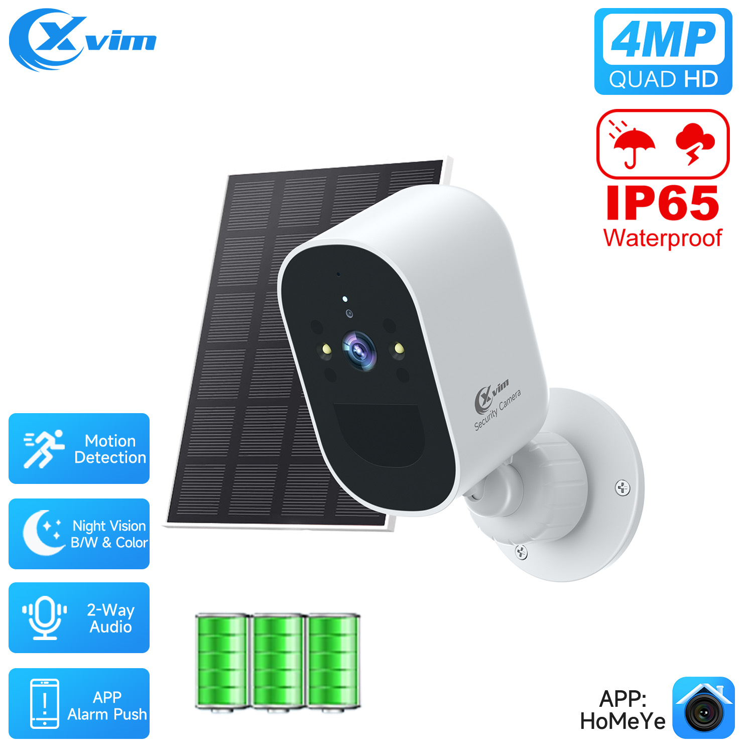 XVIM 1080P Solar Security Came – Home Security Camera Xiaomi recenzja i cena